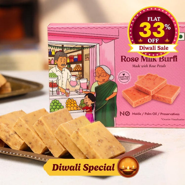 Rose Milk Burfi