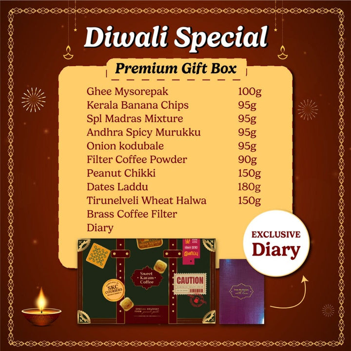 Diwali Premium Gift Box - Sweet Karam Coffee