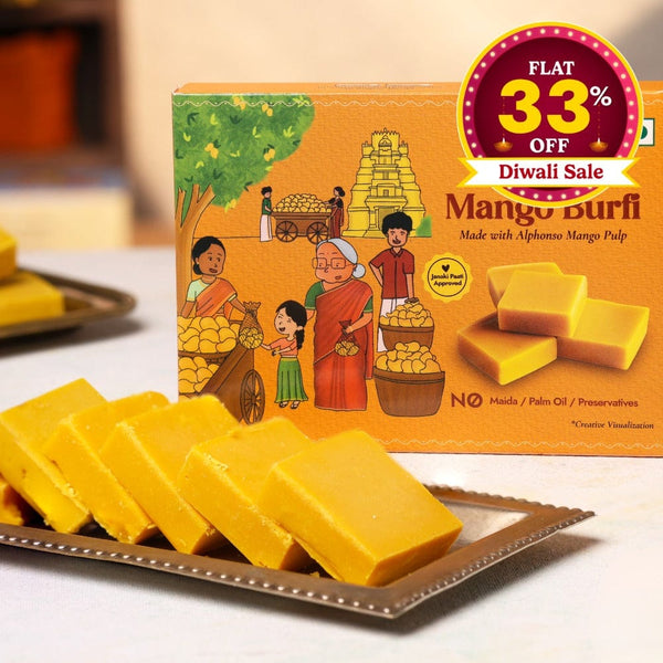 Mango Burfi - Sweet Karam Coffee