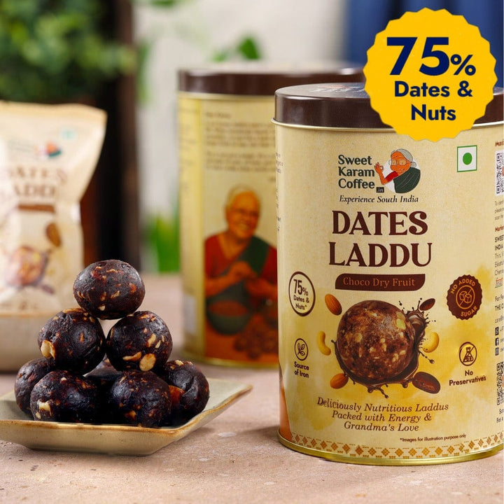 Dates Laddu (Choco Dry Fruit) - Sweet Karam Coffee