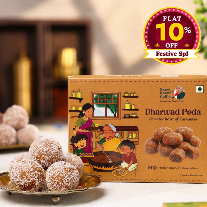 Dharwad Peda (Traditional Milk Sweet) - Sweet Karam Coffee