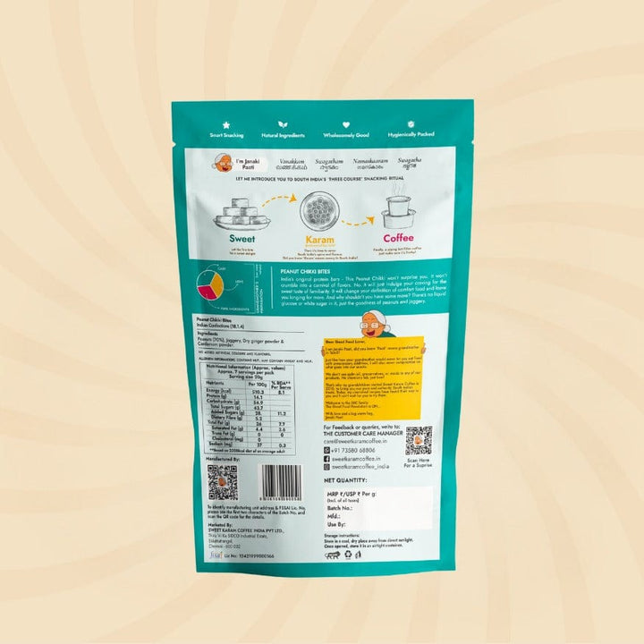 Peanut Chikki (Zero White Sugar) - Sweet Karam Coffee