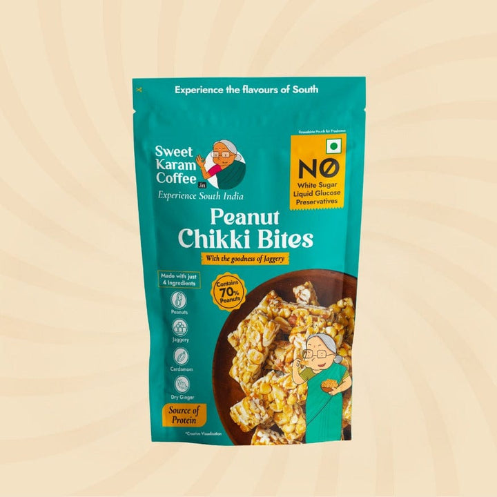 Peanut Chikki (Zero White Sugar) - Sweet Karam Coffee