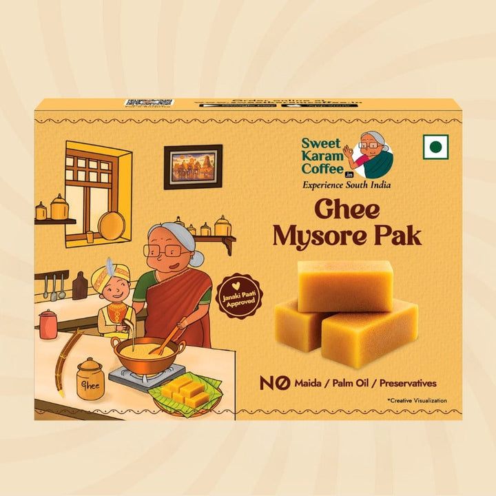 Ghee Mysorepak (Soft) - Sweet Karam Coffee