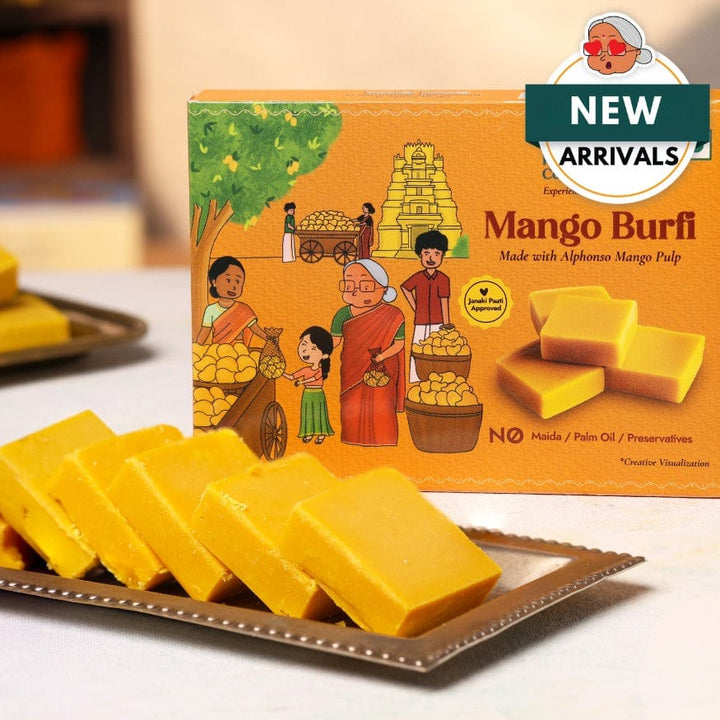 Mango Burfi - Sweet Karam Coffee
