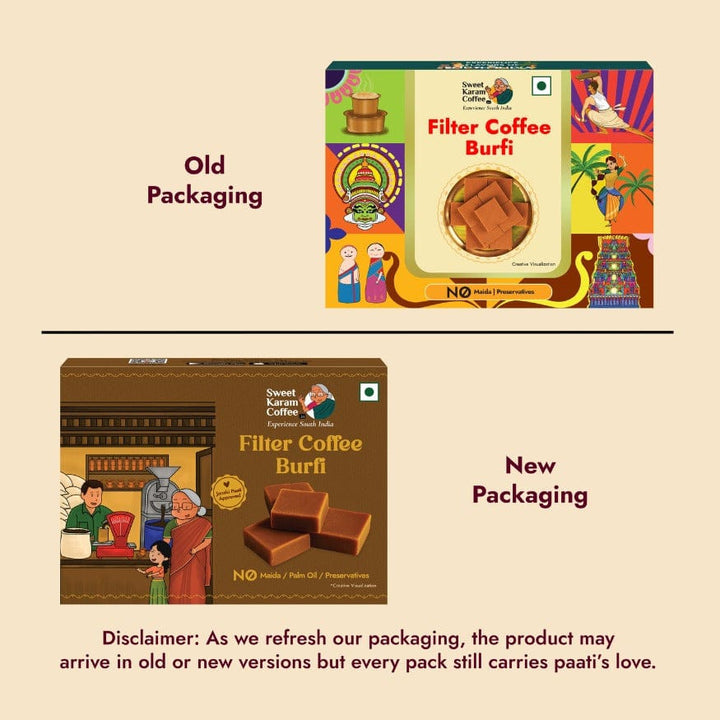 Filter Coffee Burfi - Sweet Karam Coffee