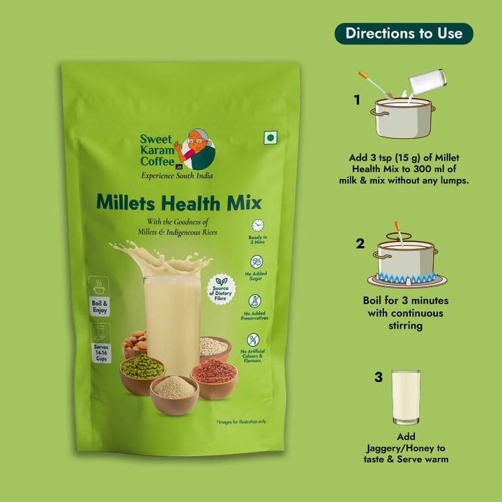 Millets Health Milk Mix (Kanji Maavu)  - Free Shipping Across India