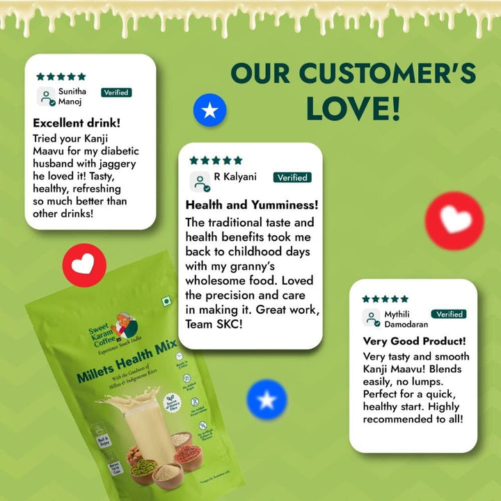 Millets Health Milk Mix (Kanji Maavu)  - Free Shipping Across India