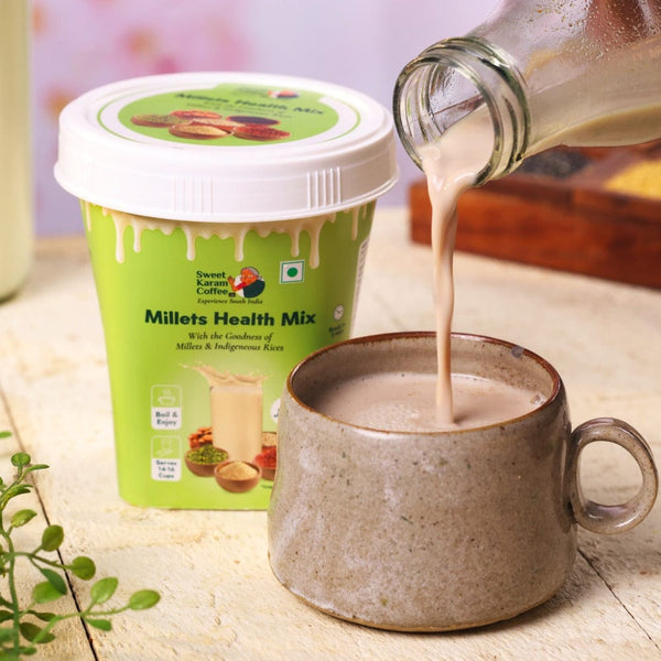 Millets Health Milk Mix (Kanji Maavu) - Sweet Karam Coffee