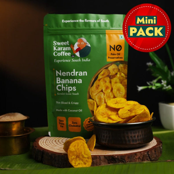 Kerala Banana Chips (100% Coconut Oil) 95 g - Sweet Karam Coffee