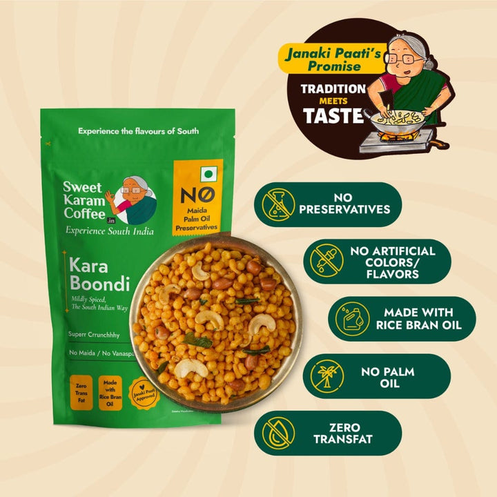 Kara Boondhi 95 g - Sweet Karam Coffee