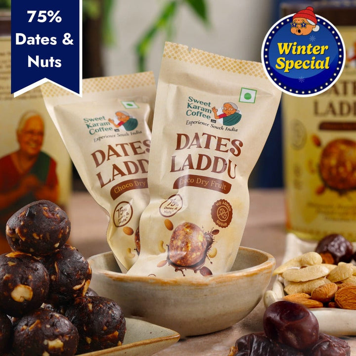 Dates Laddu (Choco Dry Fruit) - Sweet Karam Coffee