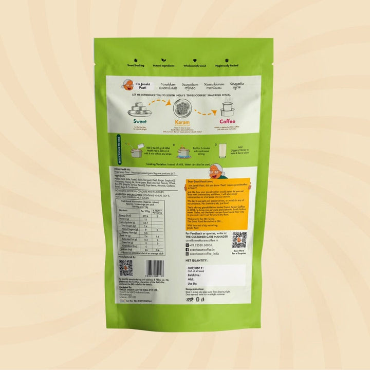 Millets Health Milk Mix (Kanji Maavu) - Sweet Karam Coffee