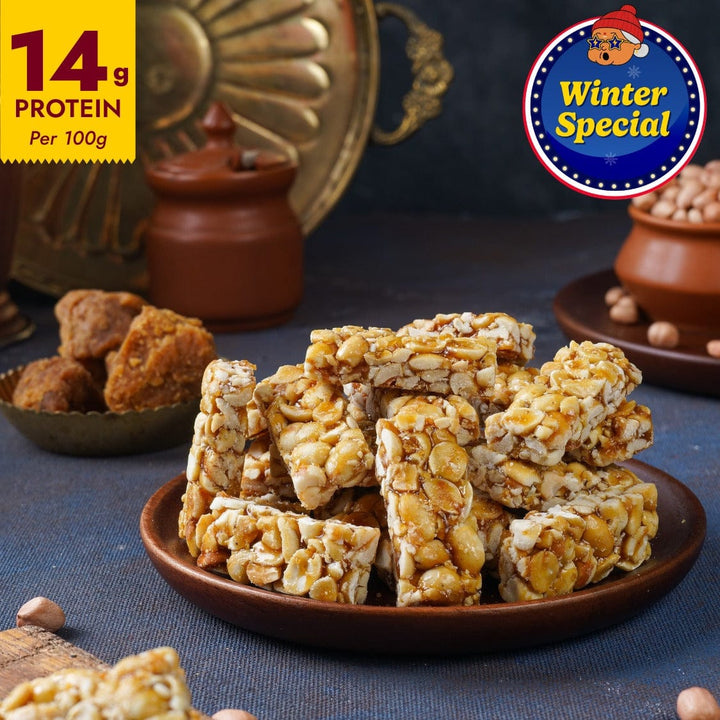 Peanut Chikki (Zero White Sugar) - Sweet Karam Coffee