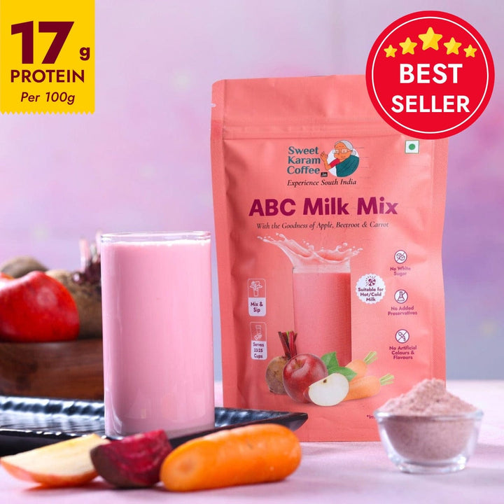 ABC (Apple, Beetroot, Carrot) Milk Mix (500 g Pack) - Sweet Karam Coffee