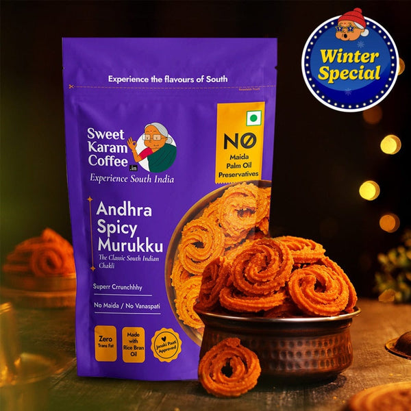Andhra Special Murukku - Sweet Karam Coffee