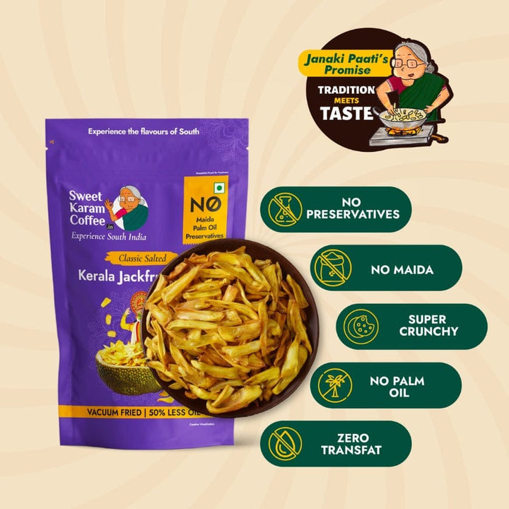 Kerala Jackfruit Chips - Sweet Karam Coffee