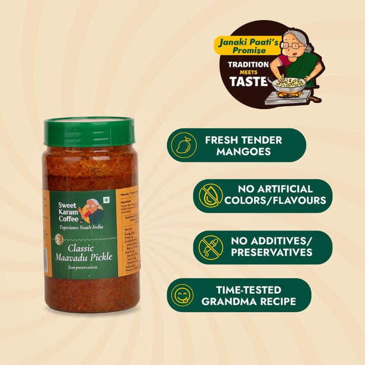 Classic Maavadu Pickle - Sweet Karam Coffee