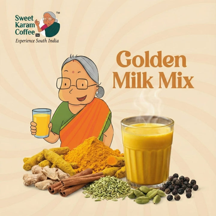 Paati's Turmeric Milk Mix (Winter Special) - Sweet Karam Coffee