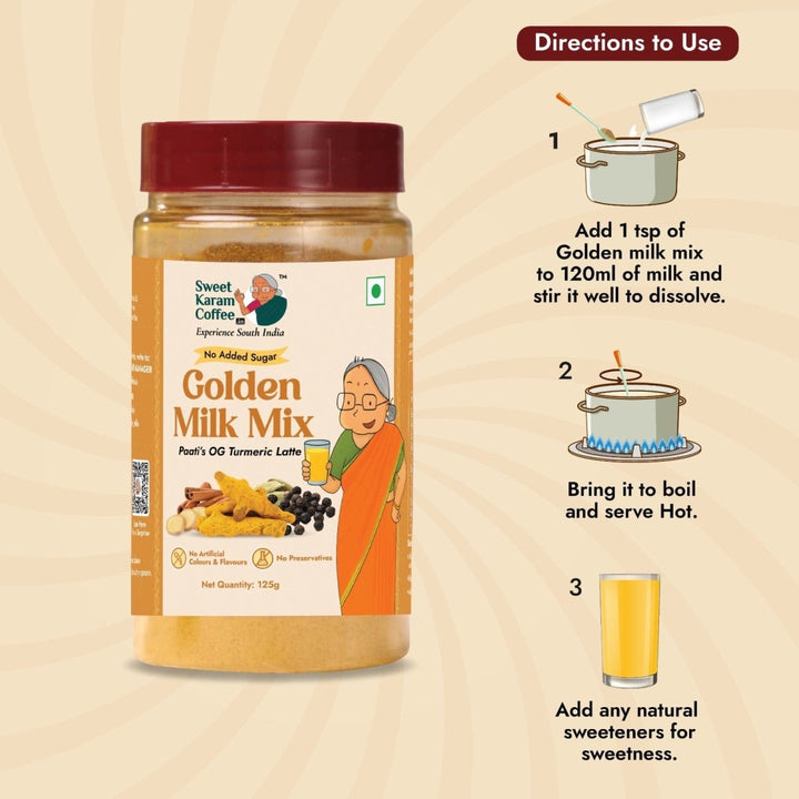 Paati's Turmeric Milk Mix (Winter Special)  - Free Shipping Across India