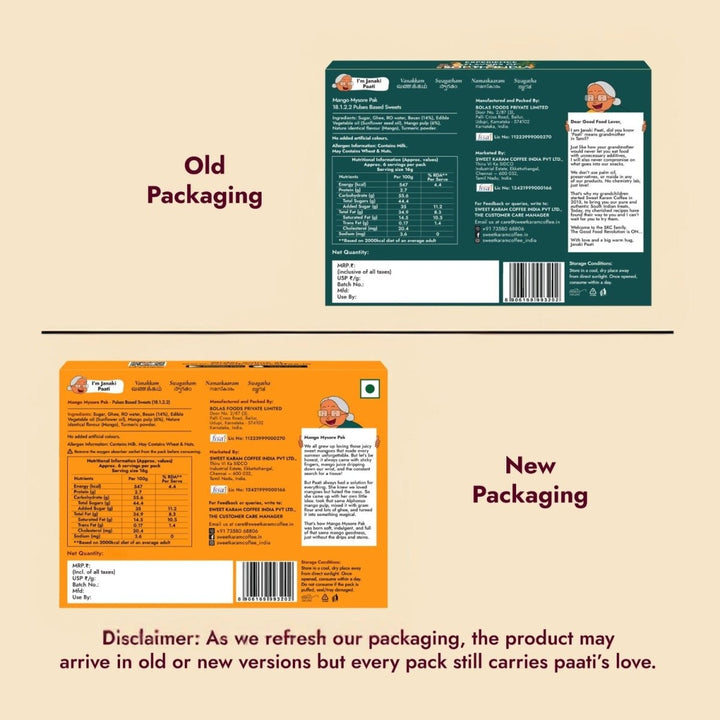 Mango Mysorepak - Sweet Karam Coffee