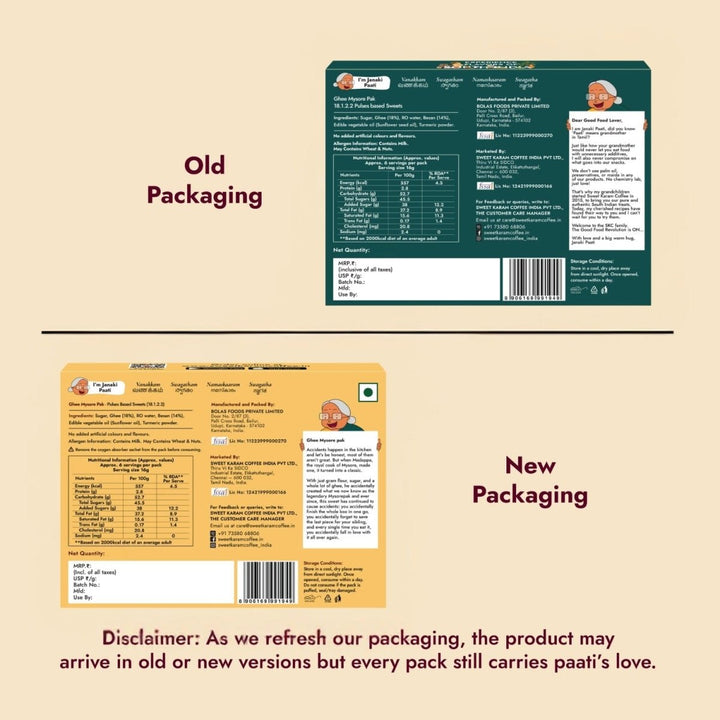 Ghee Mysorepak (Soft) - Sweet Karam Coffee