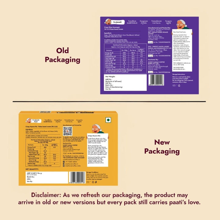 Crispy Ghee Mysorepak - Sweet Karam Coffee