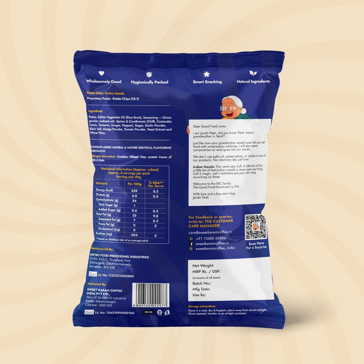 Potato Chips - Indian Masala  - Free Shipping Across India