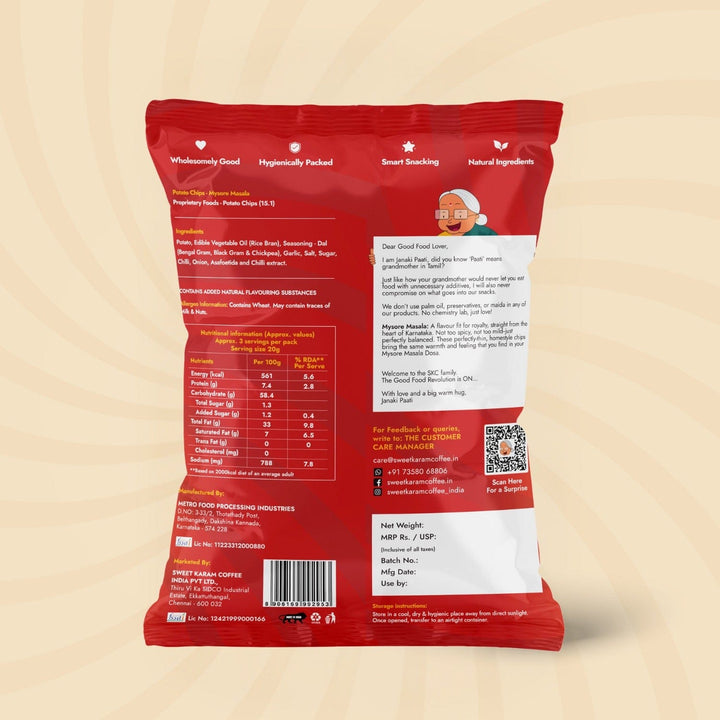 Potato Chips - Mysore Masala  - Free Shipping Across India