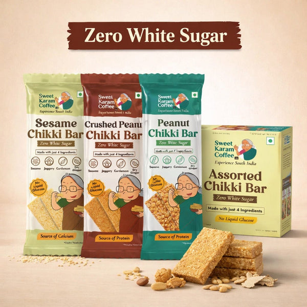 Assorted Chikki Bars (Zero White Sugar) - Sweet Karam Coffee
