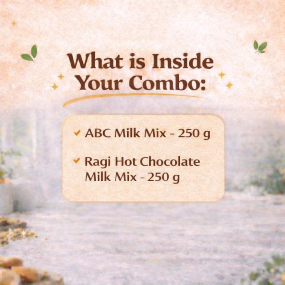 Abc Ragi Powder Shop ABC & Ragi Milk Mix Combo Online | Sweet Karam Coffee