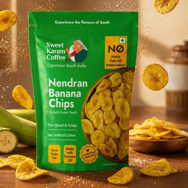 Kerala Banana Chips (100% Coconut Oil) - Sweet Karam Coffee