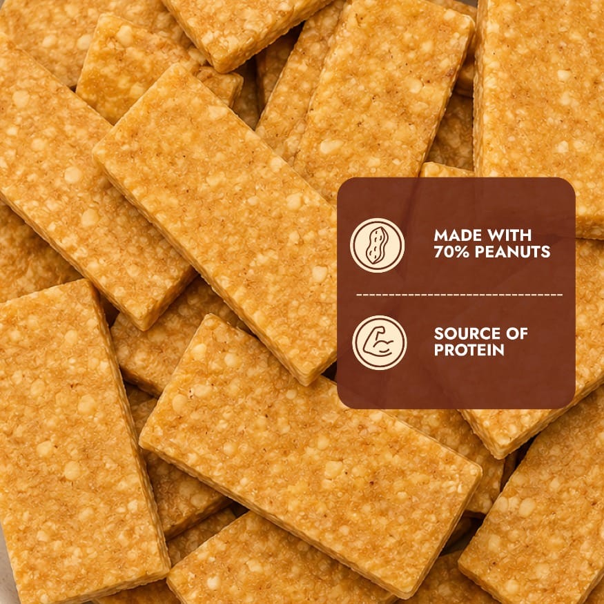 Buy Peanut Crush Chikki Bar Online | Sweet Karam Coffee