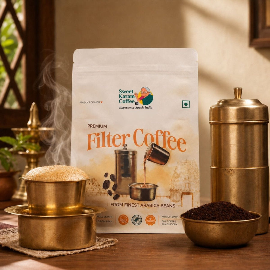 South Indian Filter Coffee Combo - Sweet Karam Coffee