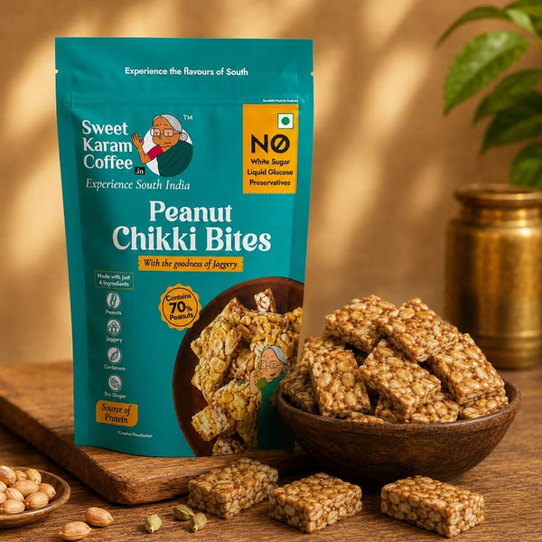 Peanut Chikki (Zero White Sugar) - Sweet Karam Coffee