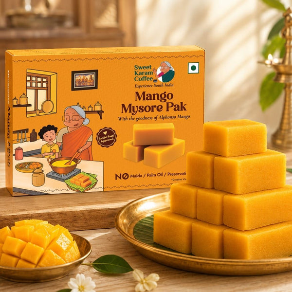 Mango Mysorepak - Sweet Karam Coffee