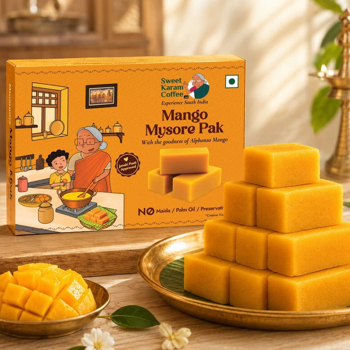 Mango Mysorepak - Sweet Karam Coffee