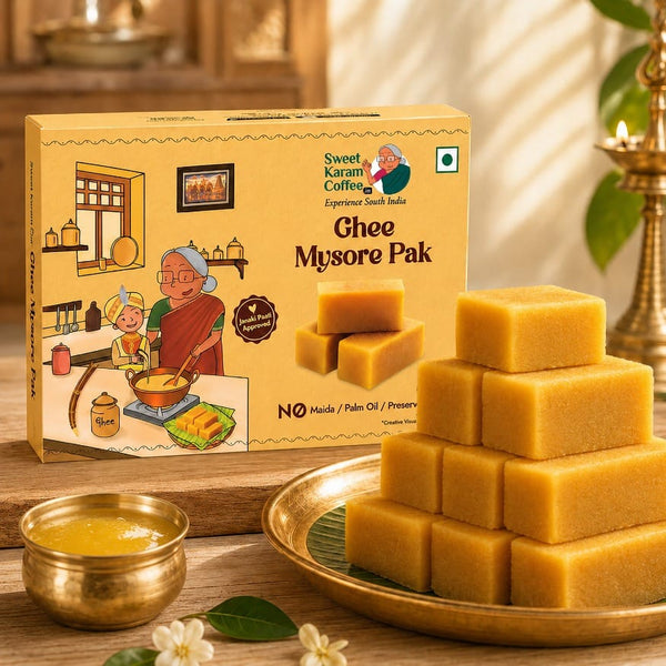 Ghee Mysorepak (Soft) - Sweet Karam Coffee