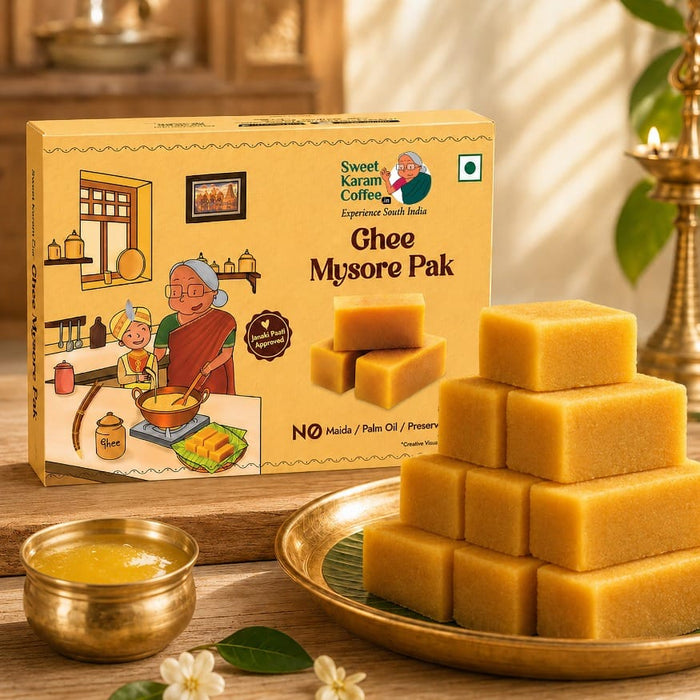 Ghee Mysorepak (Soft) - Sweet Karam Coffee