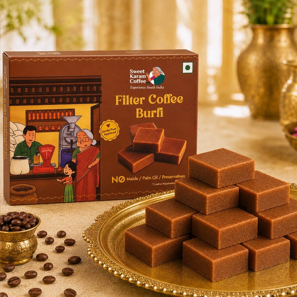 Filter Coffee Burfi - Sweet Karam Coffee