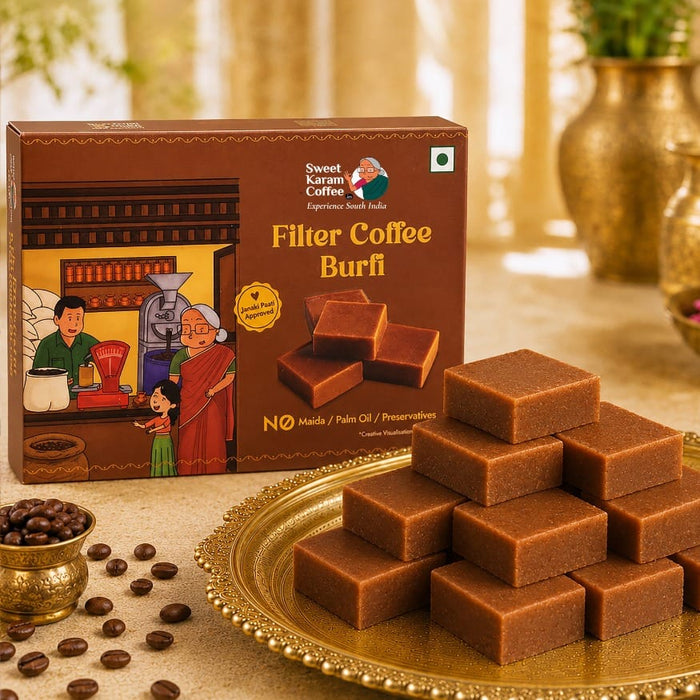 Filter Coffee Burfi - Sweet Karam Coffee