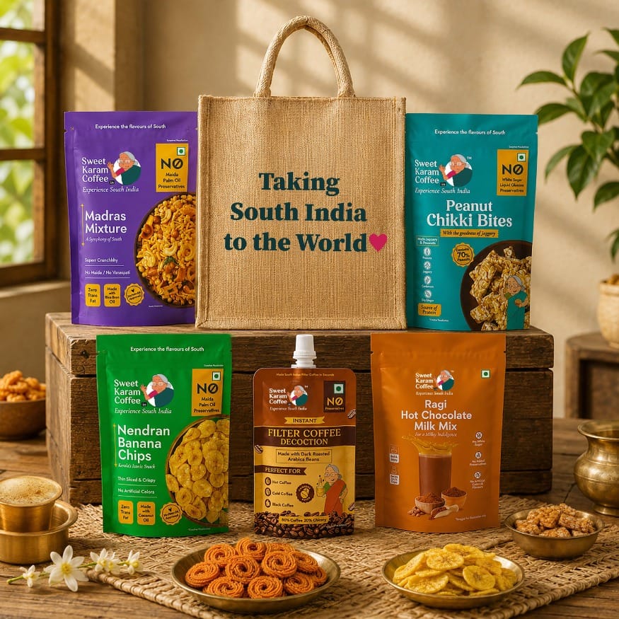 Special Monsoon Jute Bag Combo - Sweet Karam Coffee