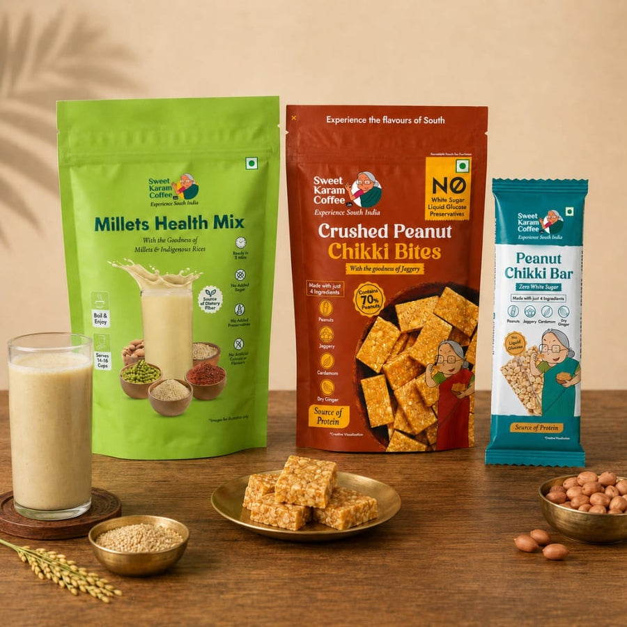Sip and Munch - Guiltfree - Sweet Karam Coffee