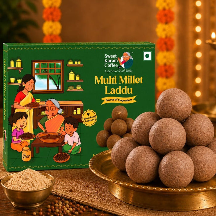 Multi Millet Laddu - Sweet Karam Coffee