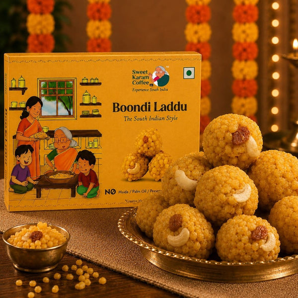 Boondi Laddu - Sweet Karam Coffee