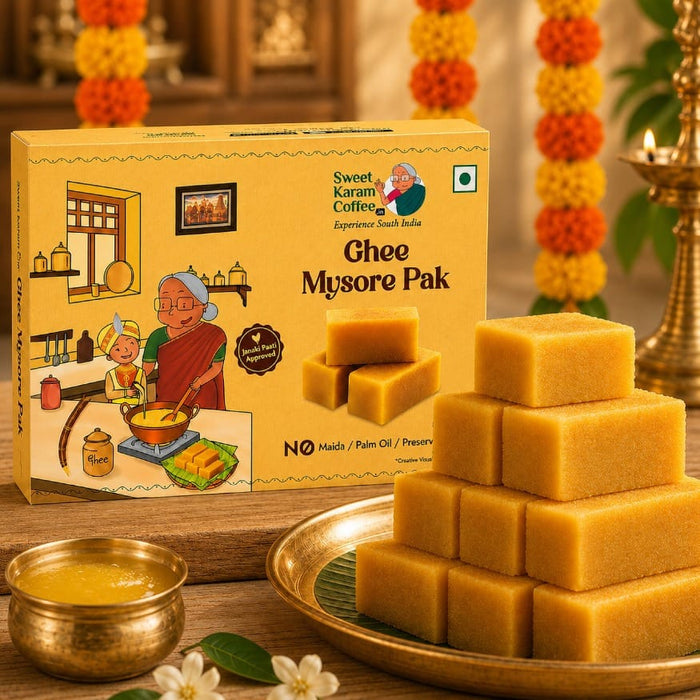 Ghee Mysorepak (Soft) - Sweet Karam Coffee
