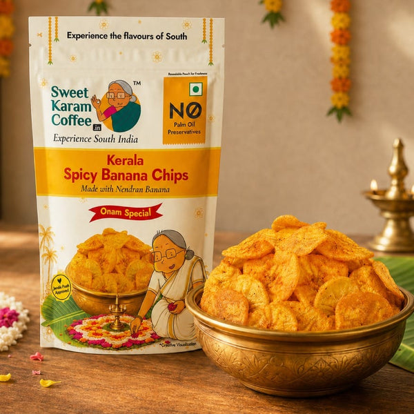 Kerala Spicy Banana Chips - Sweet Karam Coffee