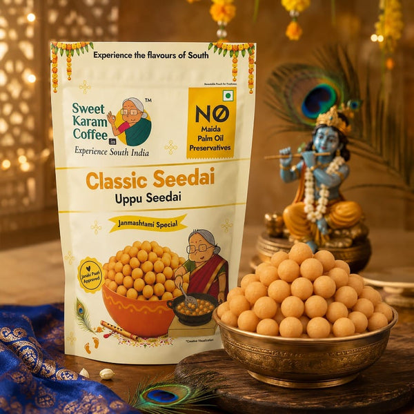 Classic Seedai (Mini Crunchy Balls) - Sweet Karam Coffee
