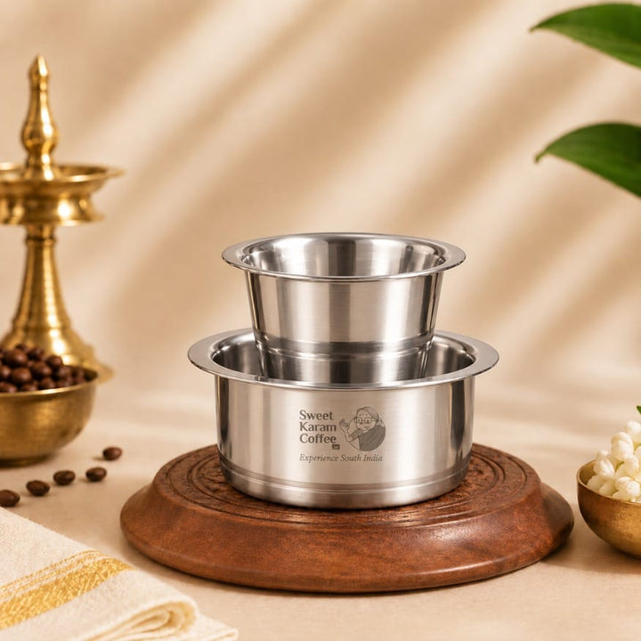 Davara & Tumbler (Stainless Steel) - Sweet Karam Coffee