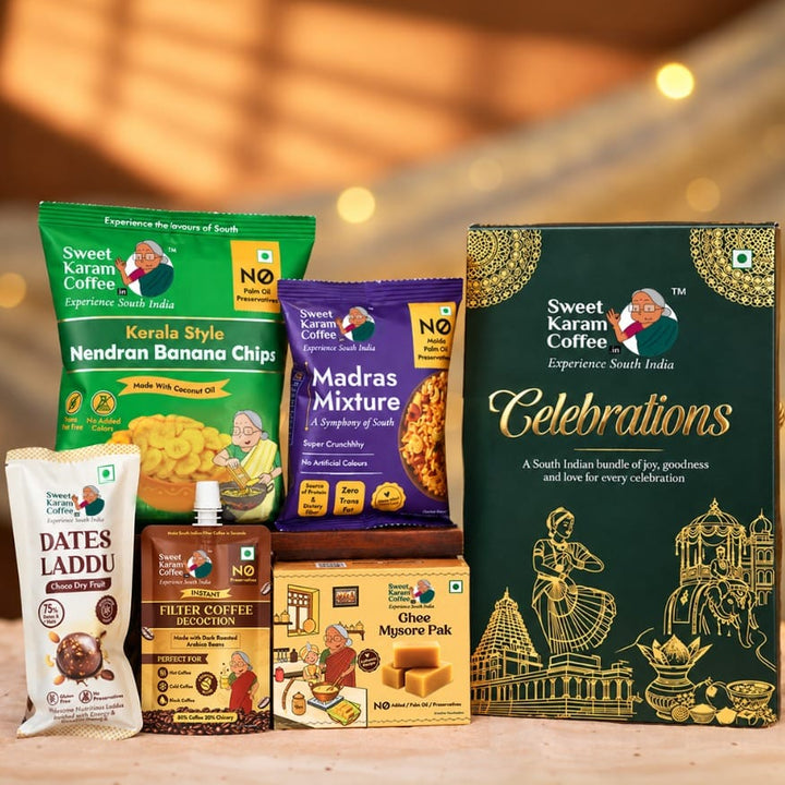 Vishesham - Signature South Hamper (M) - Sweet Karam Coffee